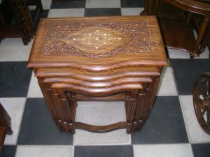 Wood Table Set - Khan Brothers Onyx Handicrafts